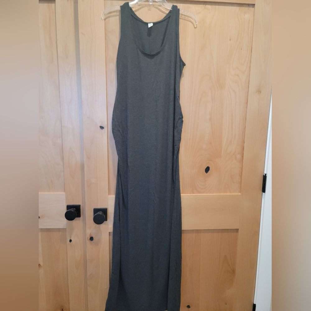 Charcoal Maternity Maxi Dress